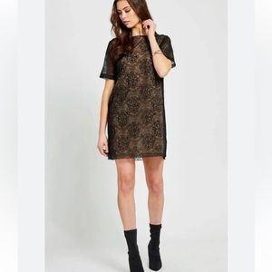 Gentle Fawn Black Lace Dress